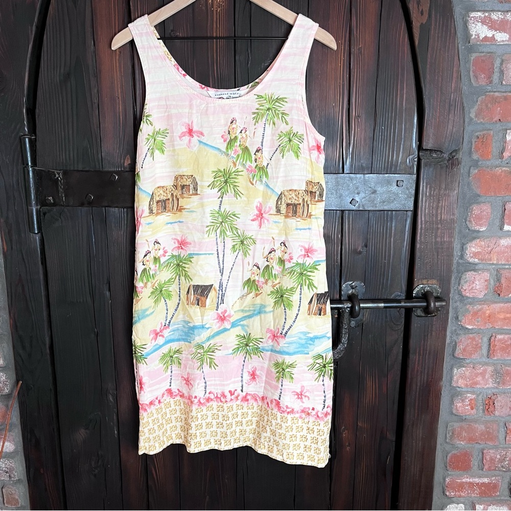 90’s Weekend Traffic Hawaiian 🌺 print dress L